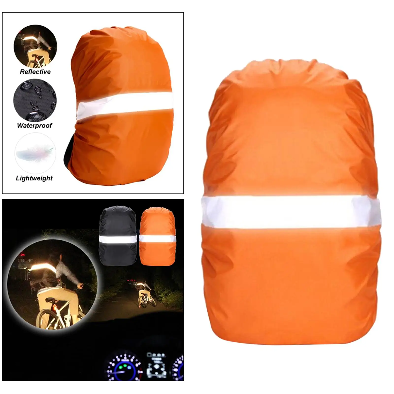 Nylon Waterproof Backpack Rain Cover for Hiking/Camping/Traveling/Outdoor Activities
