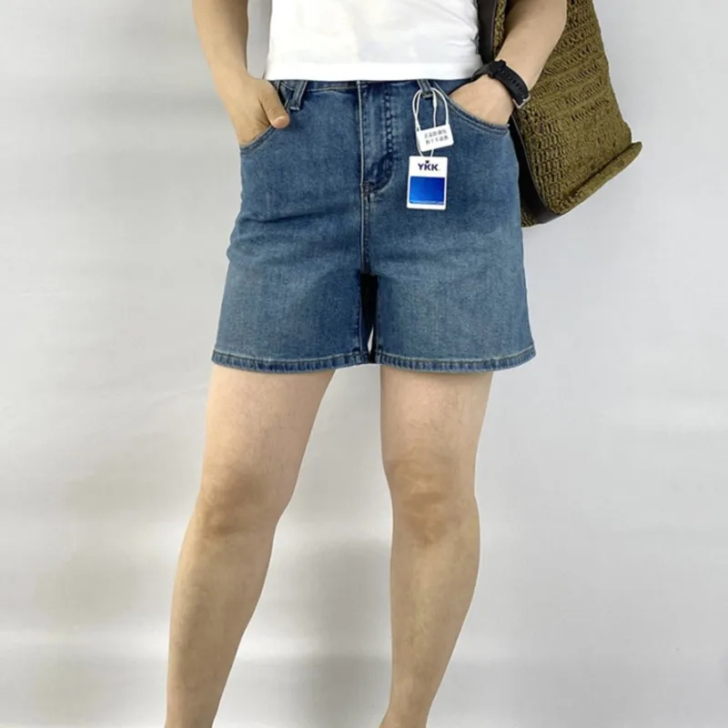 100KG Summer Jeans New Simple Casual Denim Shorts Plus Size Women's Hot Pants 5333