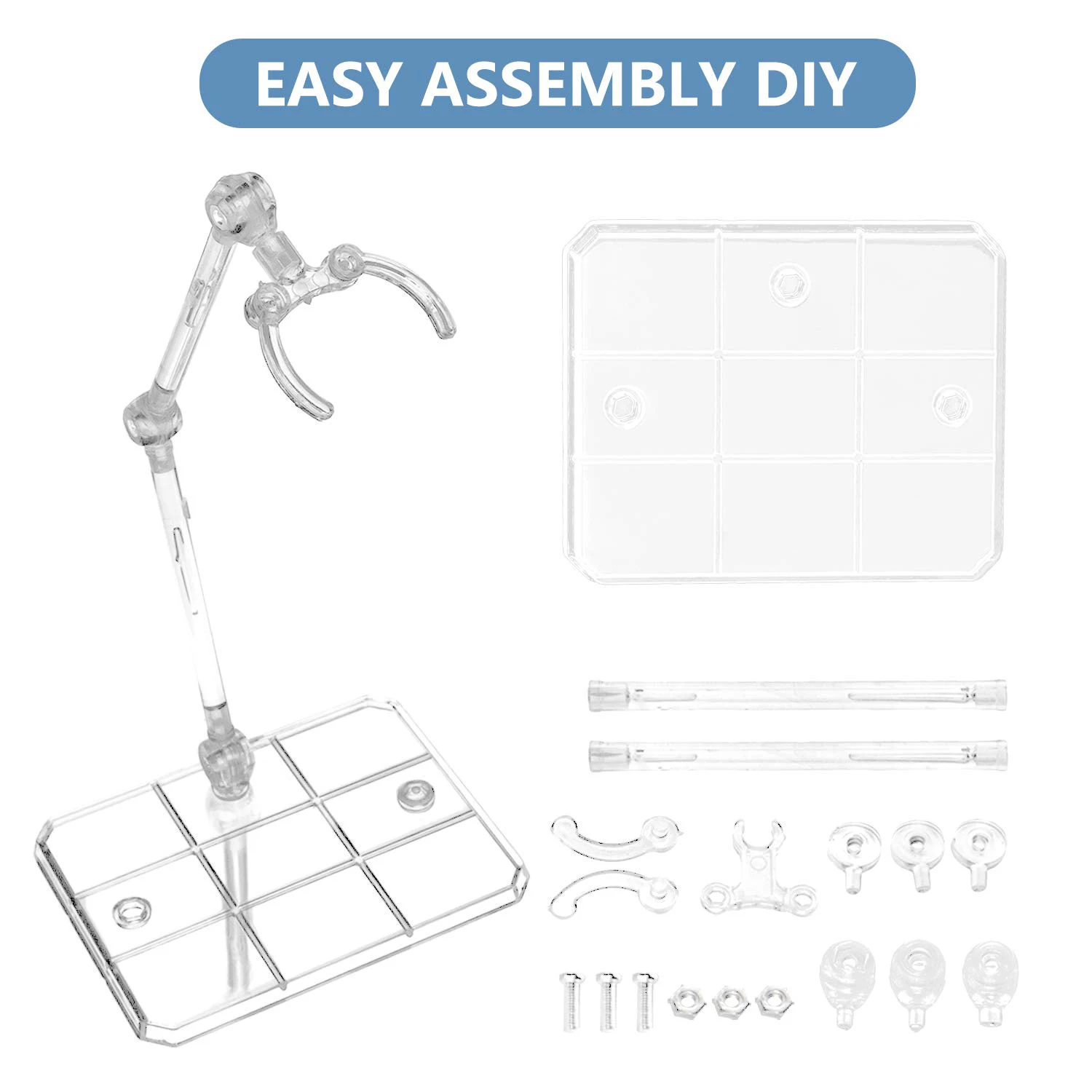 Action Figure Stand Assembly Display Holder Base Doll Model Support for HG RG SD SHF Gundam 1/144 Toy