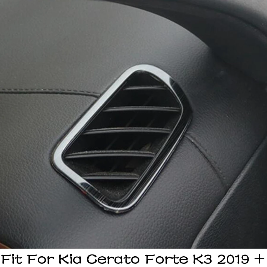 

Dashboard Air AC Conditioning Outlet Vent Cover Trim For Kia Cerato Forte K3 2019 - 2023 Stainless Steel Accessories Interior