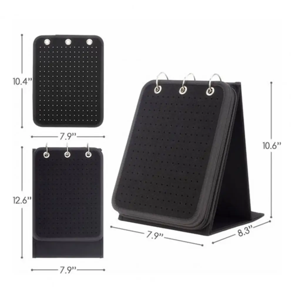 Enamel Pin Display Binder – 240+ Pin Holder With 3 Binders & 5 Velvet Pages, Foldable Stand