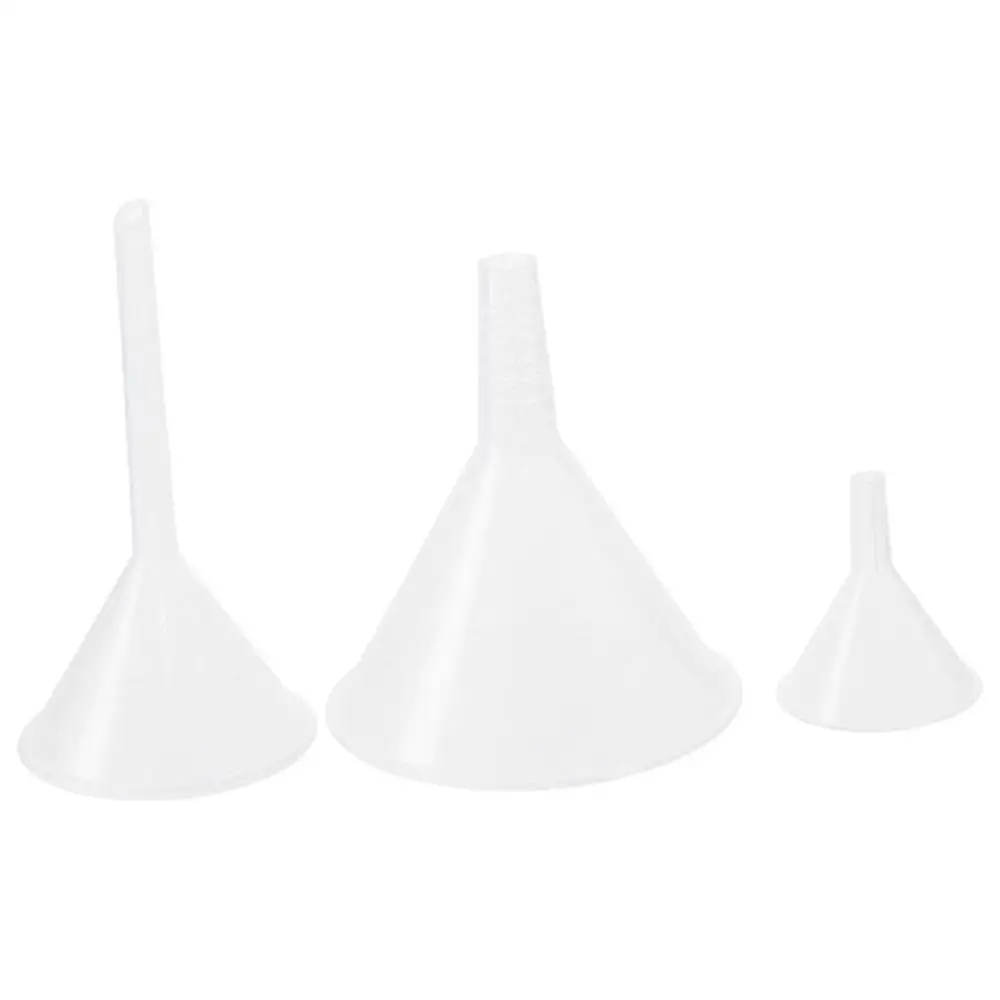 Plastic Funnel Set Lab PP Funnels 100mm x 2 75mm x 2 50mm 2mm