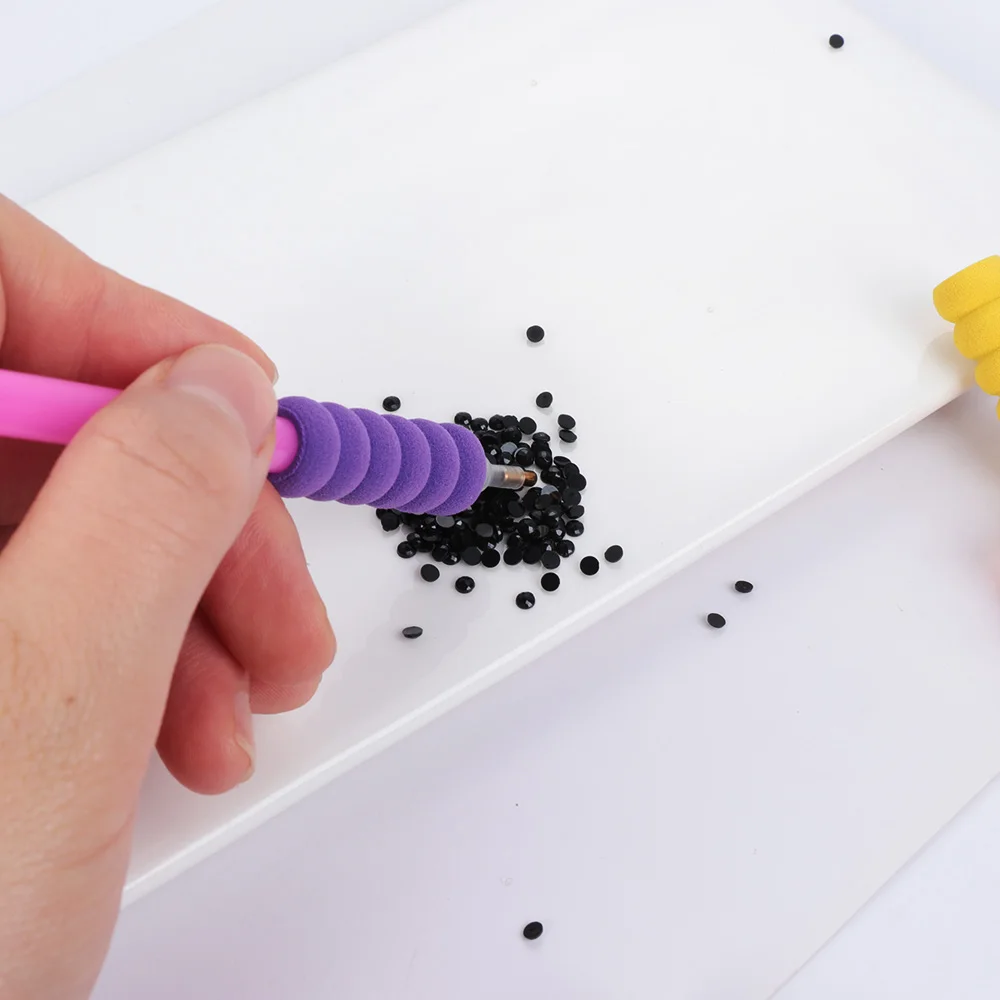 Description Picture 6 of item10PCS Mixed Sponge Pen Holder 5D DIY Diamond Embroidery Tools Cover Cross Stitch Accessory Diamond Painting Pen Anti-slip Sleeve