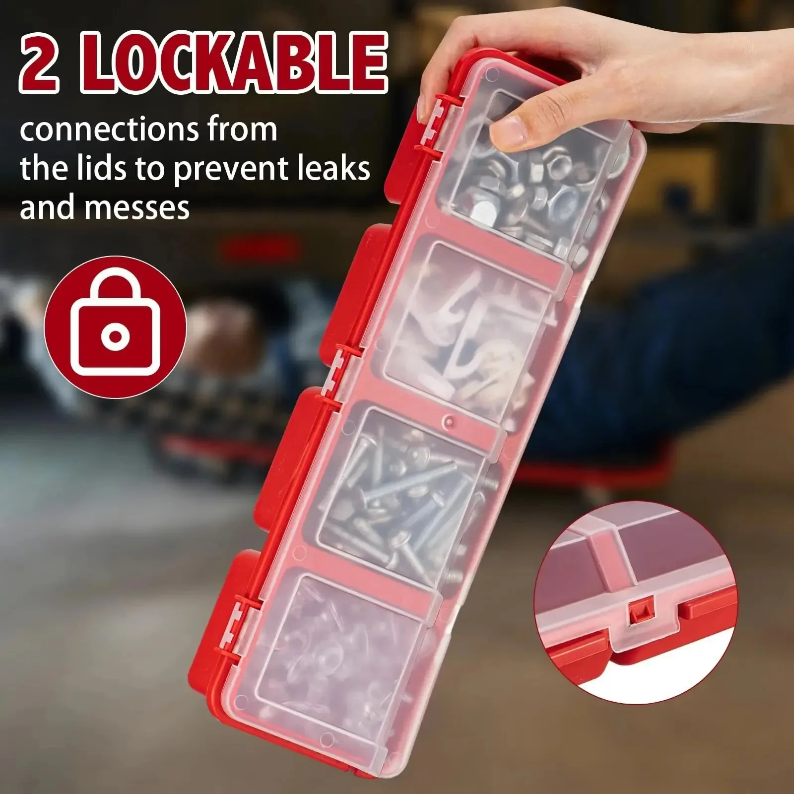Parts storage box small sorting screw parts organizer
