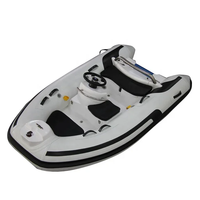 Classical 10ft RIB300 Rowing CE Europe PVC/Hypalon Fiberglass Inflatable Rowing Boat 3Capacity