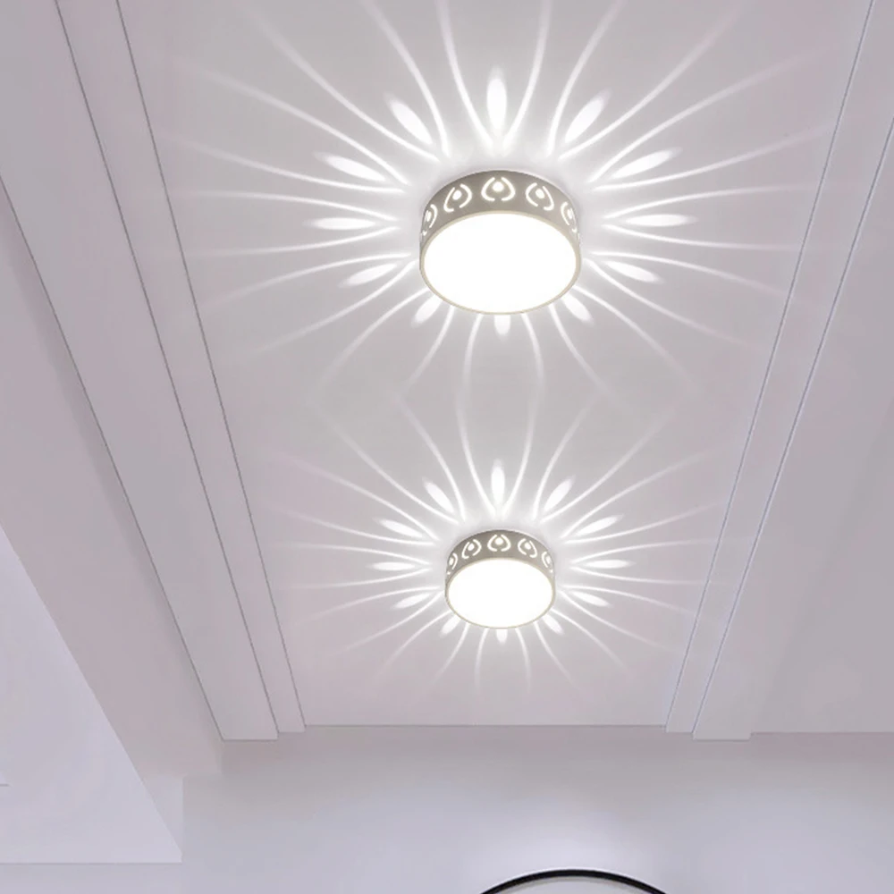 현대 LED 천장 조명 3W/5W LED 천장 램프 장식 그림자 복도 통로 Lampara 전등 아크릴