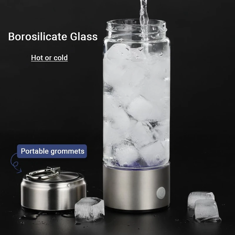 Advanced Hydrogen Water Bottle , Portable Rechargeable Water Ionizer Machine With SPE Technology, For Home,Office&Travel Durable