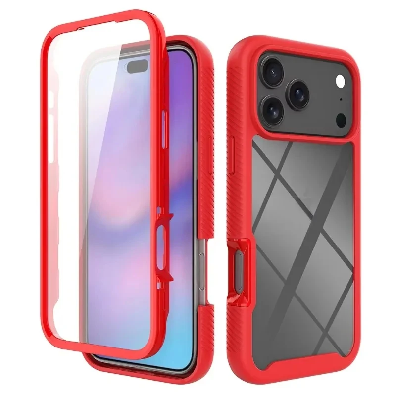 Ultimate 360° Full Body Transparent Dustproof Protector Case with Screen Shield