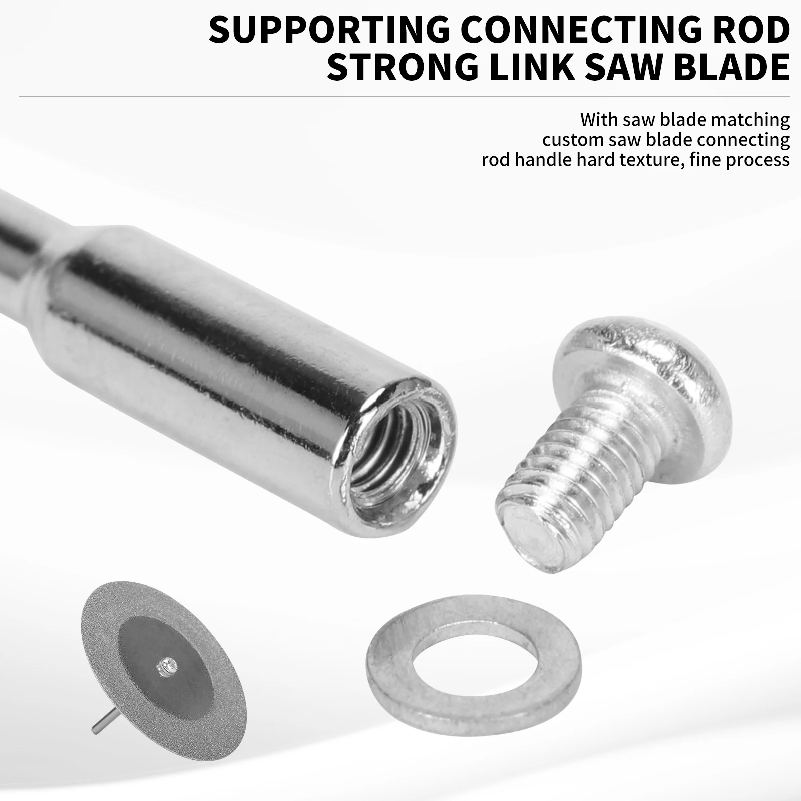 9 Pezzi Dischi Da Taglio Per Dremel, Mini Lame Per Seghe Circolari HSS, Dischi Diamantati E Da Taglio Di Resina, Utensili Rotanti Per Tagliare Legno, Plastica, Fibra Di Vetro, Metallo Morbido - Foto 4