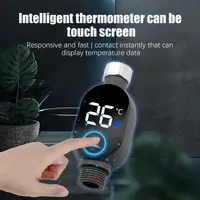 Shower Water Temperature Gauge Water Temperature Meter With LED Display Waterproof Bath Thermostat For Home Bathroom Kitchen