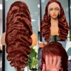 13x4 Reddish Brown Body Wave Lace Frontal Human Hair Wig 13x6 Hd Lace Frontal Wigs Human Hair Wigs Pre Plucked 5x5 Closure Wig 4