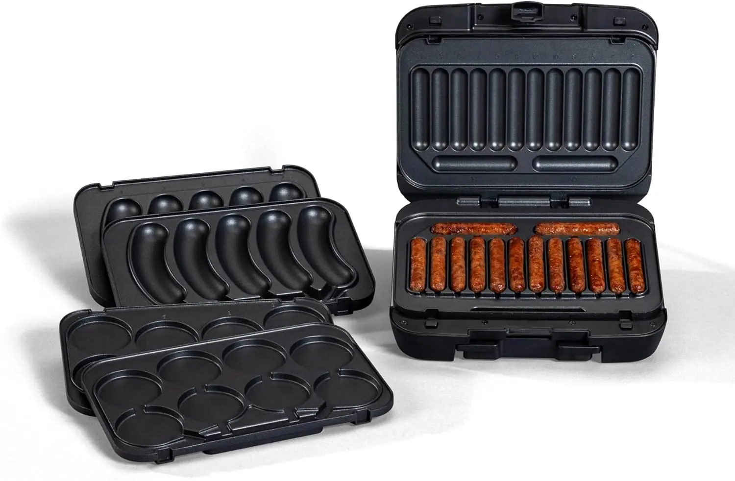Sizzling Sausage Grill Plus, Indoor Electric Grill, 3 in 1 Design BTG-500 5