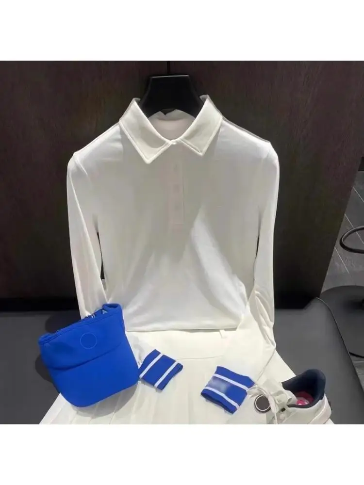 

2024 одежда для гольфа G4 Женская быстросохнущая футболка с длинными рукавами женская универсальная Базовая рубашка