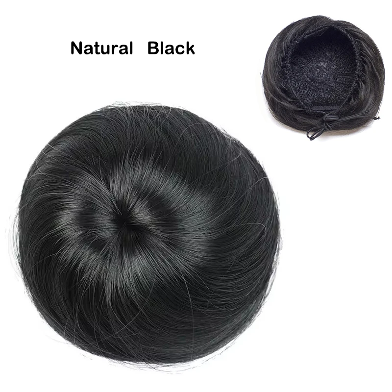 Adjustable Synthetic Hair Scrunchie Bun Extensions Image 5