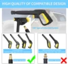 Replacement Pressure Washer Gun Car Wash Cleaning Water Spray Gun Lance Nozzle Tip Pistol Lance Wand Nozzle for Karcher K2~K7 2