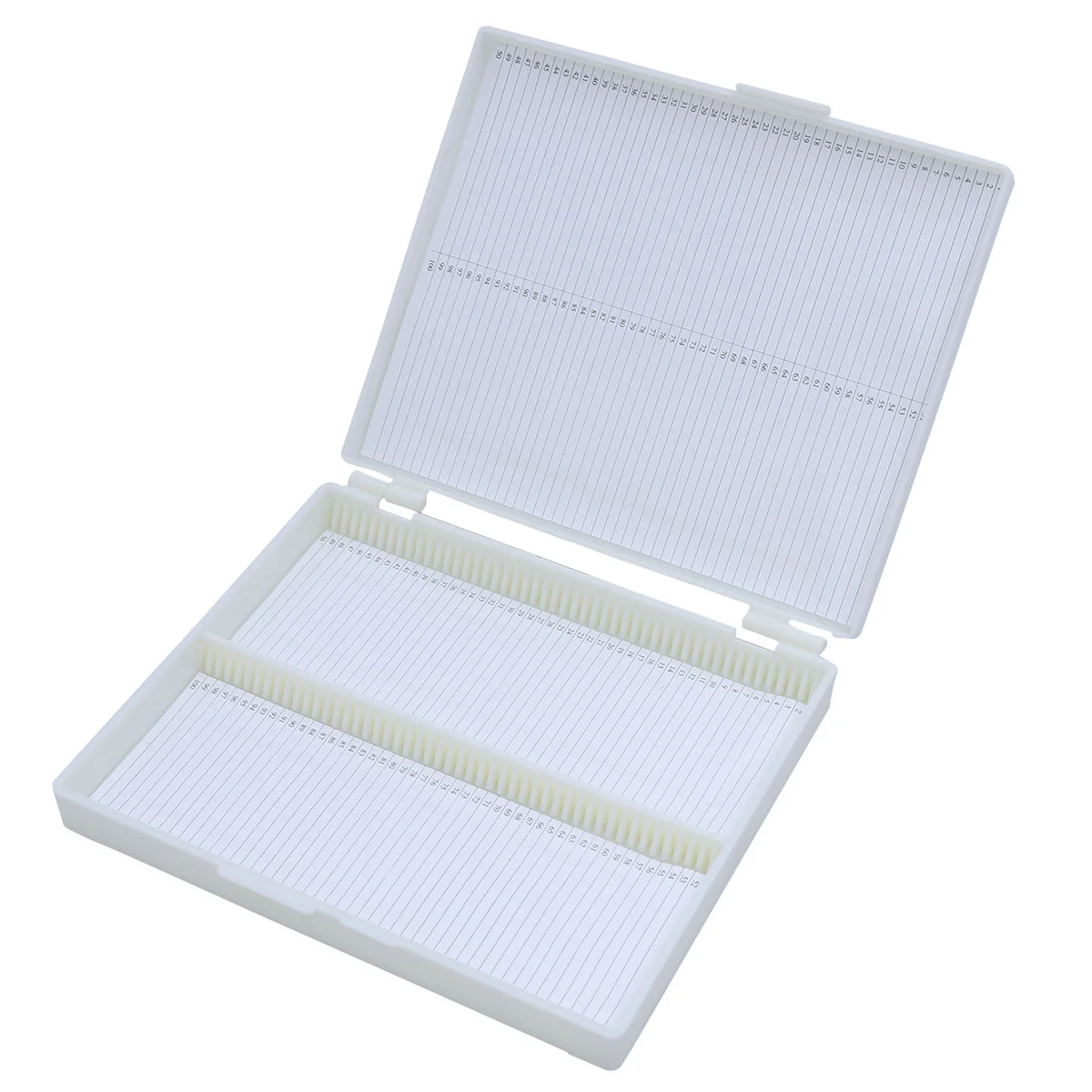 

100 Grid Slide Box Professional Storage Box Microscope Slide Storage Box Slide Capacity Box