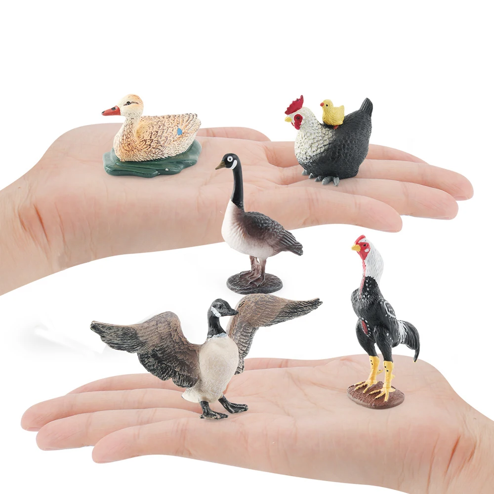 Farmyard Poultry Animal Figurines - Home Decoration Ornaments