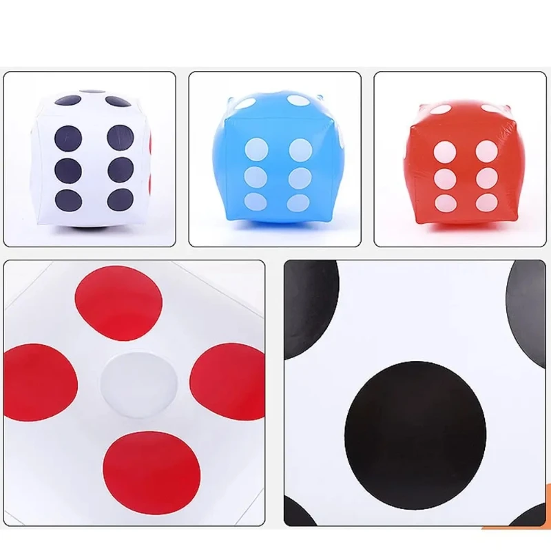 Interesting Inflatable Balloon Dice Blow-Up Cube Big Dice Toy Party Activities Supplies Indoor And Outdoor Sports And Game Toys 5