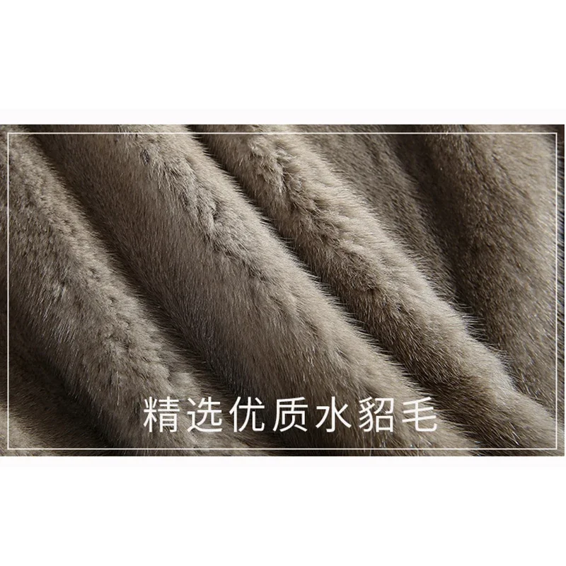 여성용 천연 밍크 모피 코트, 여성용 모피 재킷, 짧은 재킷, 진짜 실버 여우 모피 칼라, 럭셔리 코트, 겨울
