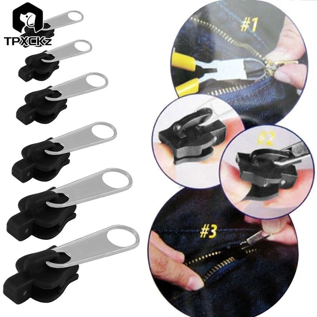 6pcs Universal Jacket Zipper Replacement Zipper Repair Kit with Metal  superb