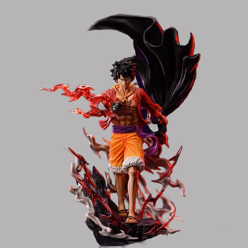 

31cm One Piece Figurines Four Emperors Luffy Action Figure New World Luffy Ghost Island Doll Anime Model PVC Collectible Toys