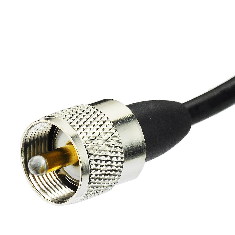 Superbat Vehicle/Car Mobile Radio VHF/UHF Dual Band Antenna 9cm Base Magnetic Mount BNC Male 5M Cable for BC125AT Scanner