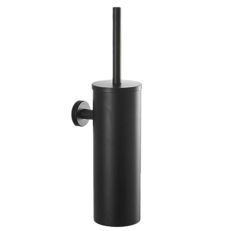 

HOT SALE Toilet Brush Holder Set With Bar Wall Mount Bathroom Accessories Cleaning Brush Hanger 304 Stainless For Home Cleaning