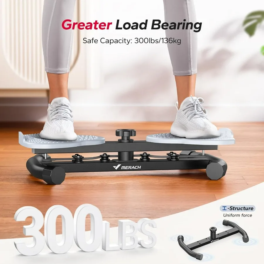 Waist Twister Machine Exercise, Ab Twist Board with 300 lbs Weight Capacity, Abs Workout for Slim Waist and Core Ab Exercise, No