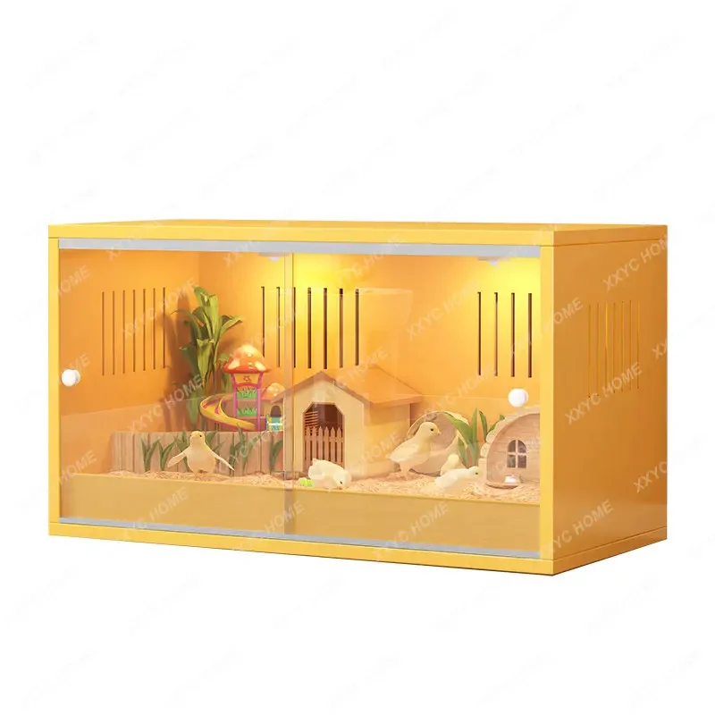 

Rutin Chicken Feeding Box Pet Cole Duck House Djungarian Hamster Villa Constant Temperature Landscaping Pigeon Hamster Cage
