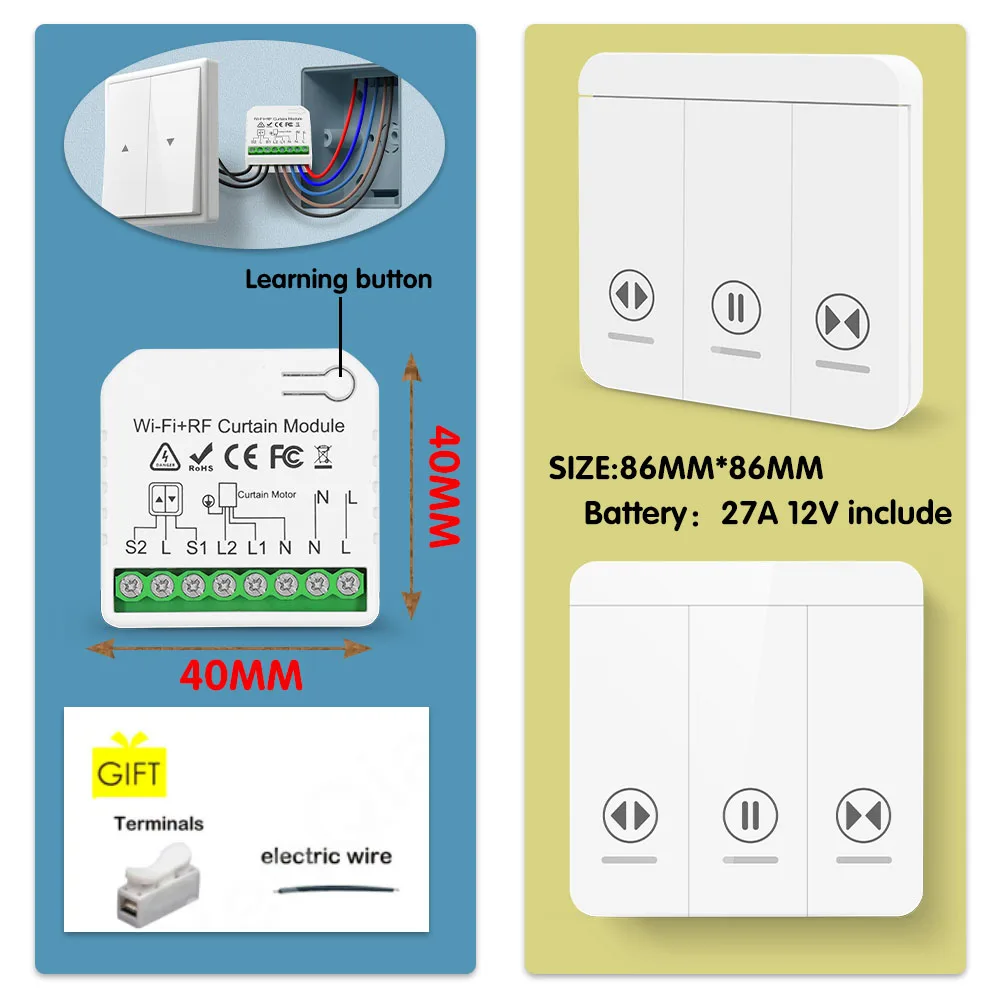 tuya smart life cortina interruptor wi fi rolo 05