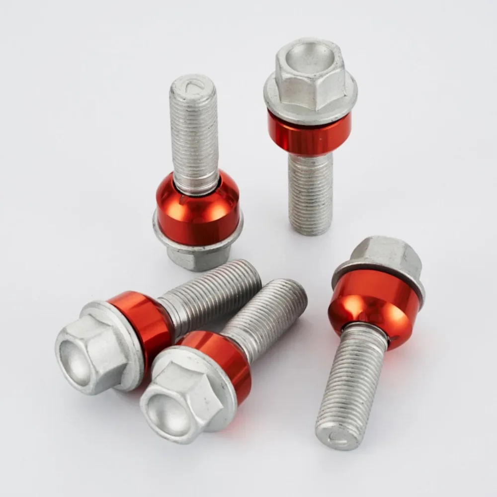 1pc Lug Bolts Wheel Hub Screws Suit for Porsche Taycan Cayenne Panamera M14x1.5 Hex 19mm Lenght 65mm WHT006978