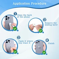 Металлическое сердце, держатель для мобильного телефона, подвесной крючок, круглые аксессуары, самоклеящиеся подвесные держатели, сделай сам, кавайная пряжка, застежка, кулон — изображение 5