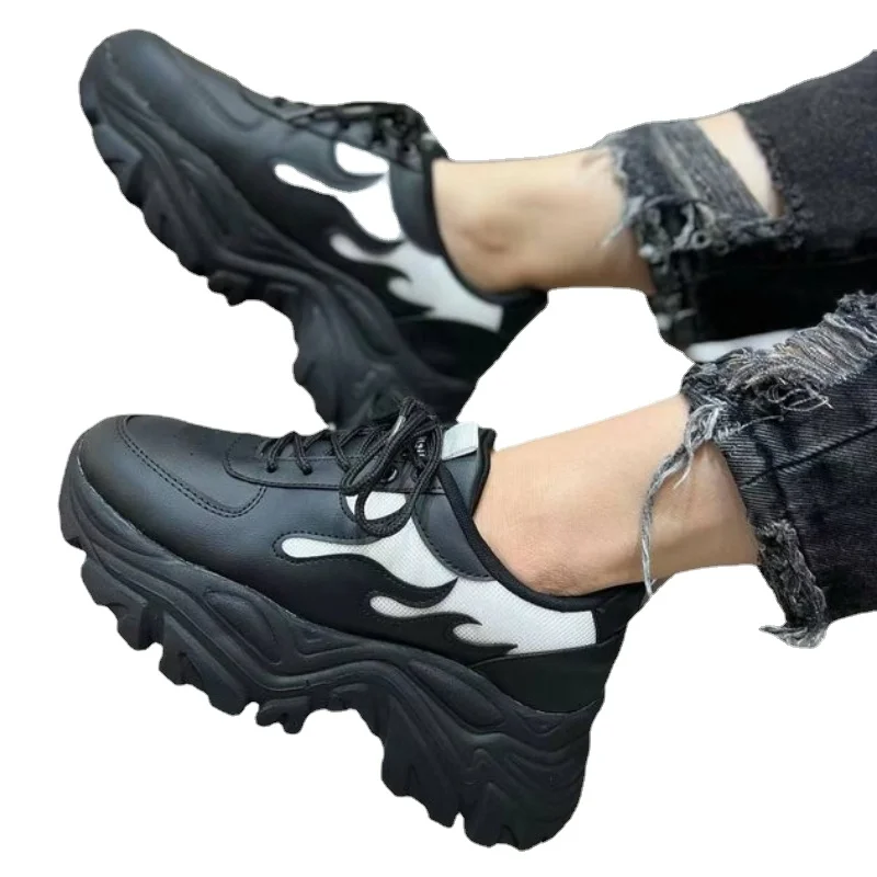 

Женские кроссовки на вулканизированной подошве, повседневные спортивные кроссовки на платформе, со шнуровкой, для прогулок и занятий на свежем воздухе, разные цвета, новинка 2023