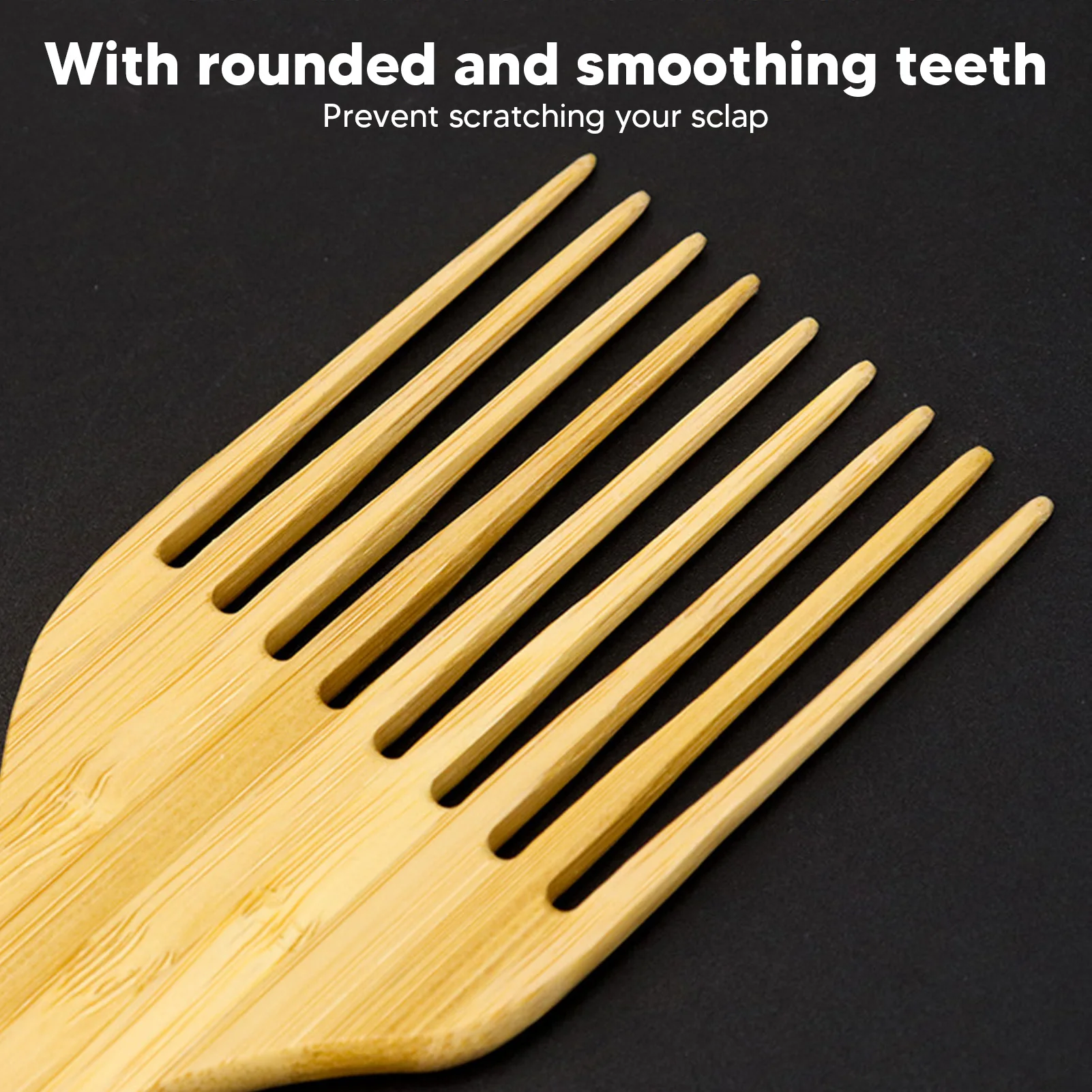 Afro Pick Hair Comb Afro Pick  Hair Comb Wide Teeth Scalp Massage Wig Braid Hair Styling Comb for Salon Use Hair Pick Comb