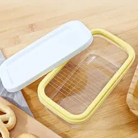 Boîte de rangement pour coupe de beurre et de fromage, récipient alimentaire rectangulaire hermétique pour l'organisation du réfrigérateur de cuisine 1