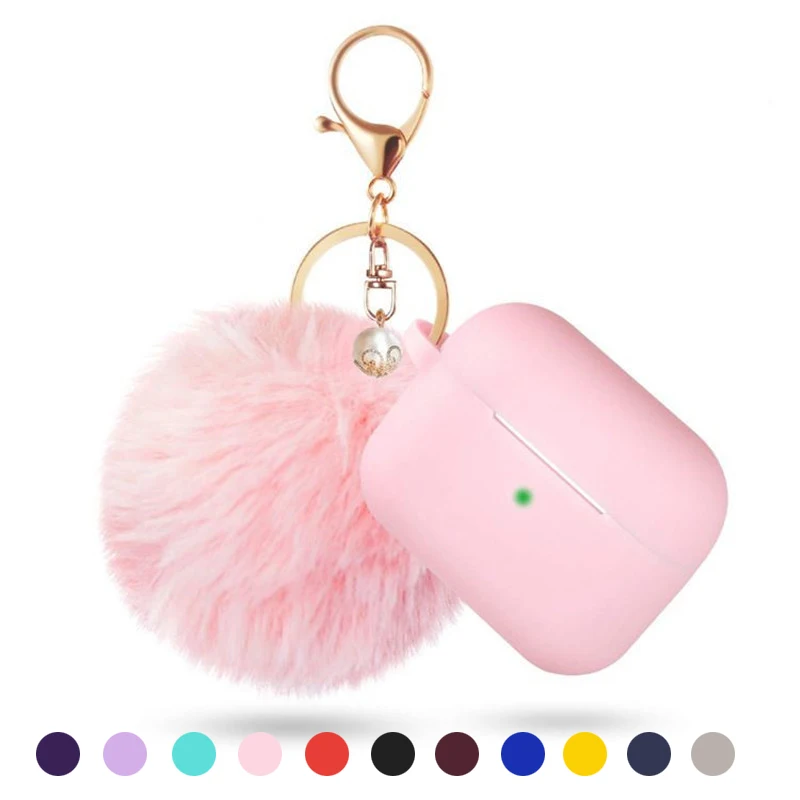 Custodia Morbida Per Airpods 2 Aipods Cute Girl Protezione In Silicone Airpods 2 Air Pods Cover Auricolari Accessori Portachiavi Airpods 2 Case