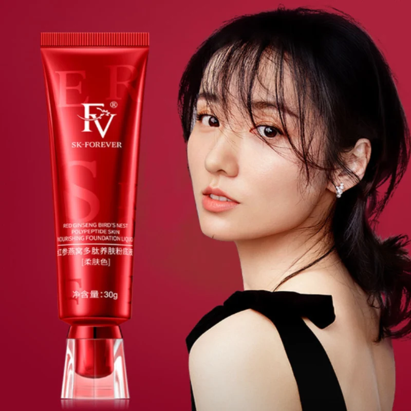 FV Concealer Cream Flawless Foundation Original Maquillaje Red Ginseng Herbal Skin Care Face Base Makeup Liquid Blemish Cover 2