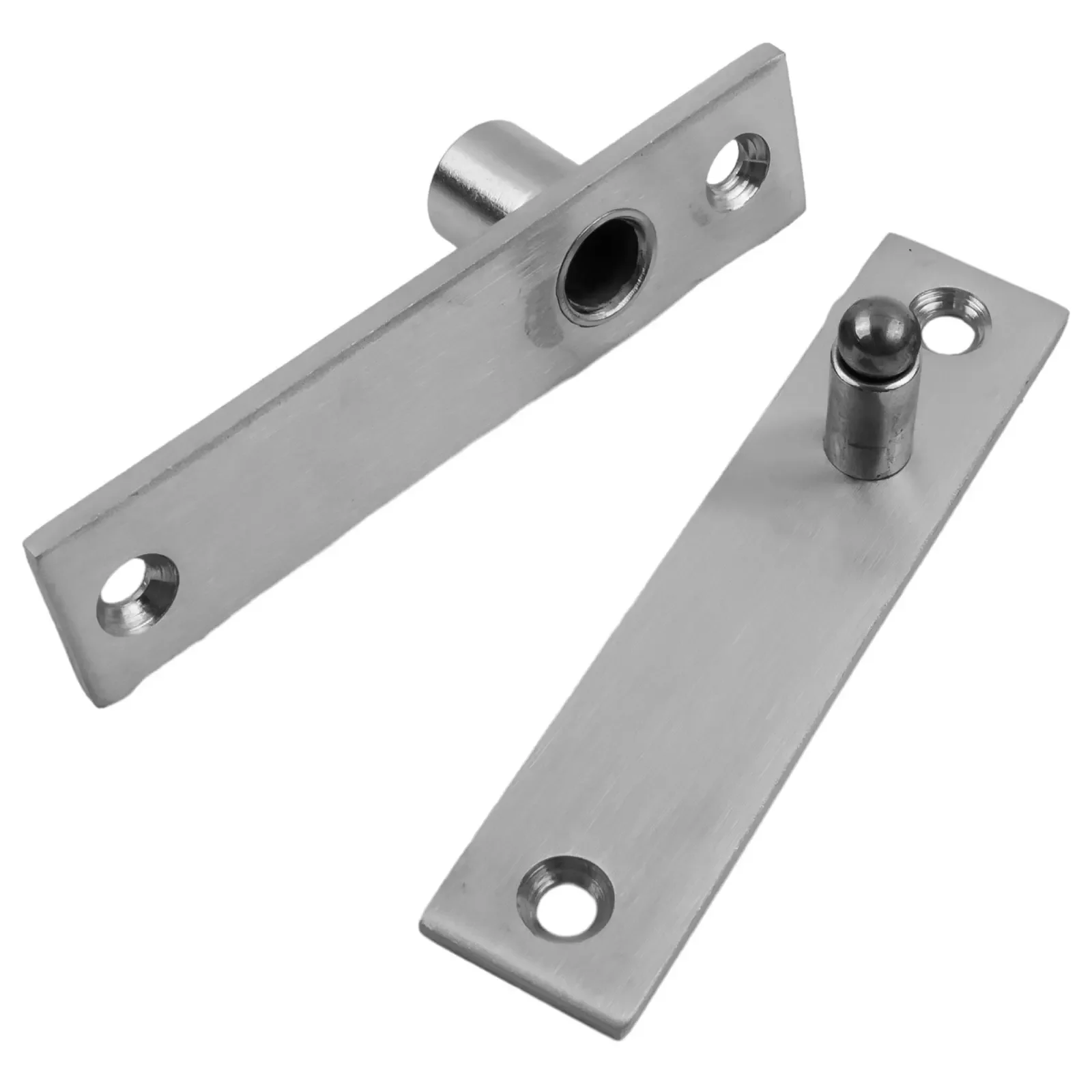 

Door Hinges Pivot Hinge Kit Home Office System Tool 2 Pcs 360 Degree Accessory DIY Doors Stainless Steel For Wood