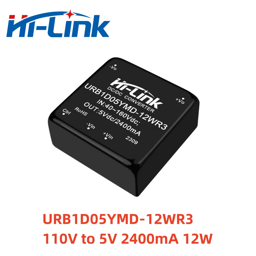Hilink 110V to 5V 12V 12W DC to DC transformer power supply module URB1D05YMD-12WR3 URB1D12YMD-12WR3 isolation