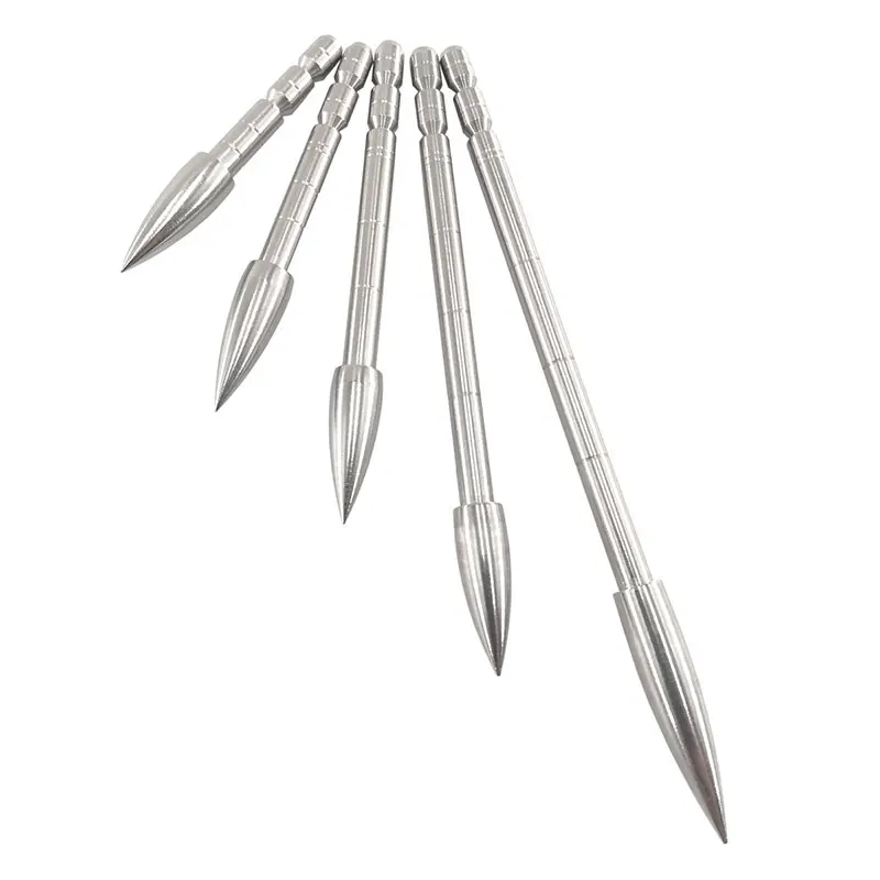 ID4.2mm ArrowHead 80 100 120 150 200 Grain High Quality Stainless Steel ArrowPoint Tip DIY Arrow Shaft Archery Accessories Archery Arrowhead 12pcs