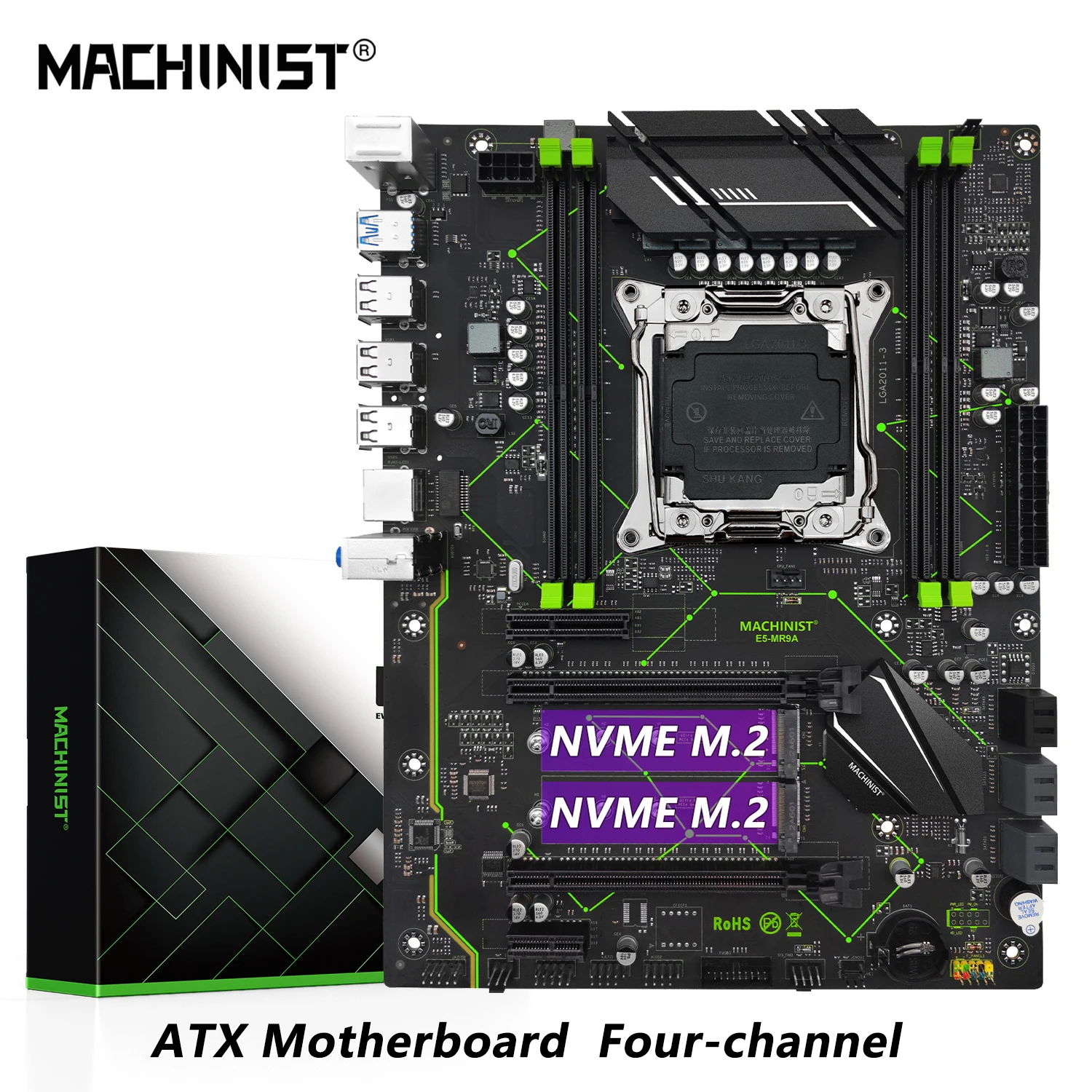 MACHINIST E5 MR9A V1.0 X99 Motherboard Support LGA 2011-3 Xeon E5