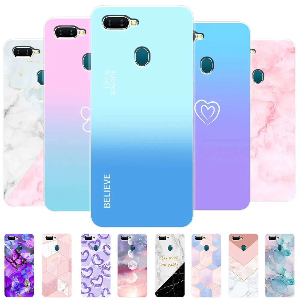 Custodia Per Oppo A7 Ax7 Custodia A5S Ax5S Blu Viola Custodia Trasparente Per Oppo A5S Ax5S Custodia Per Oppo A12 Custodia Paraurti Posteriore In Sili