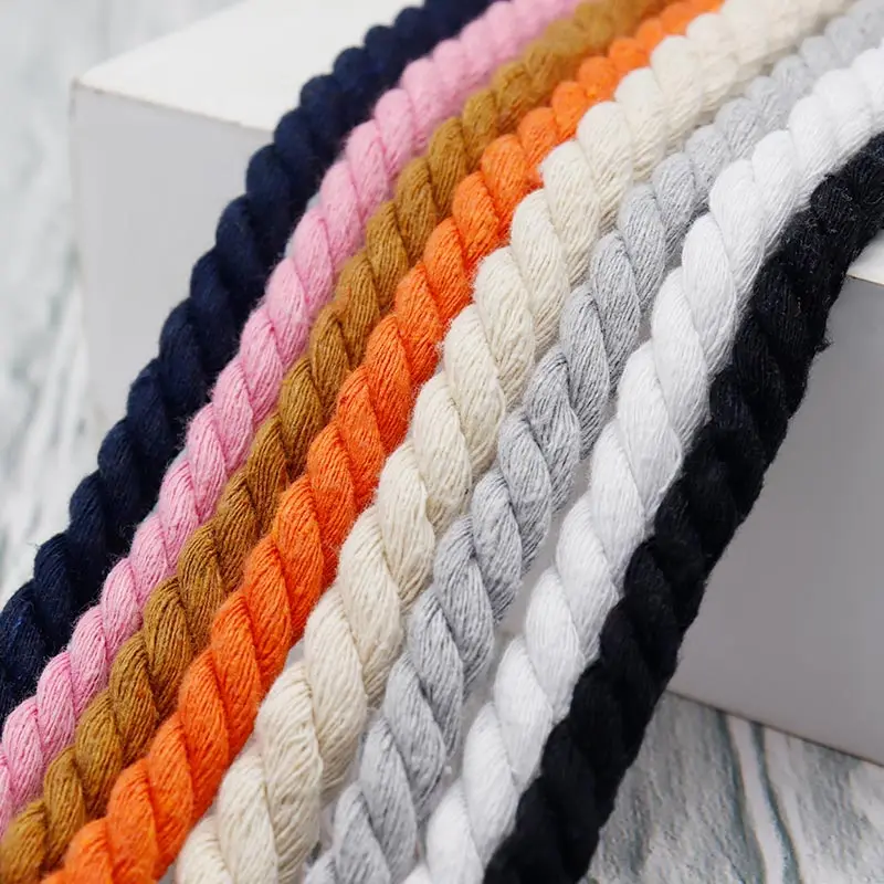 8 Color Round High Quality Polyester Cotton Thick Rope Laces 0.8cm Wide 60-180cm Multiple Sizes Solid Color Laces Personalized