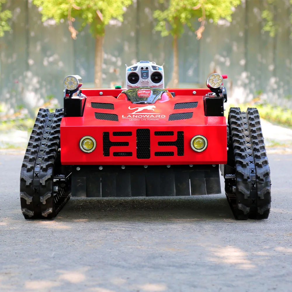Tosaerba telecomandato cingolato personalizzato Robot wireless intelligente tagliaerba Macchina CE Mini tosaerba per tutti i terreni Vendita - immagine 5