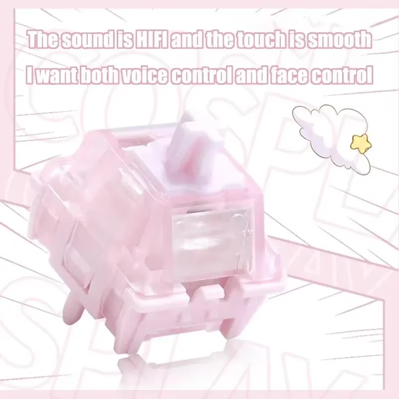 두후크 헤르츠 HE 마그네틱 스위치 핑크 마그네틱 스위치 소음 감소 구조 라이트 가이드 HIFI 게이밍 마그네틱 샤프트 키보드