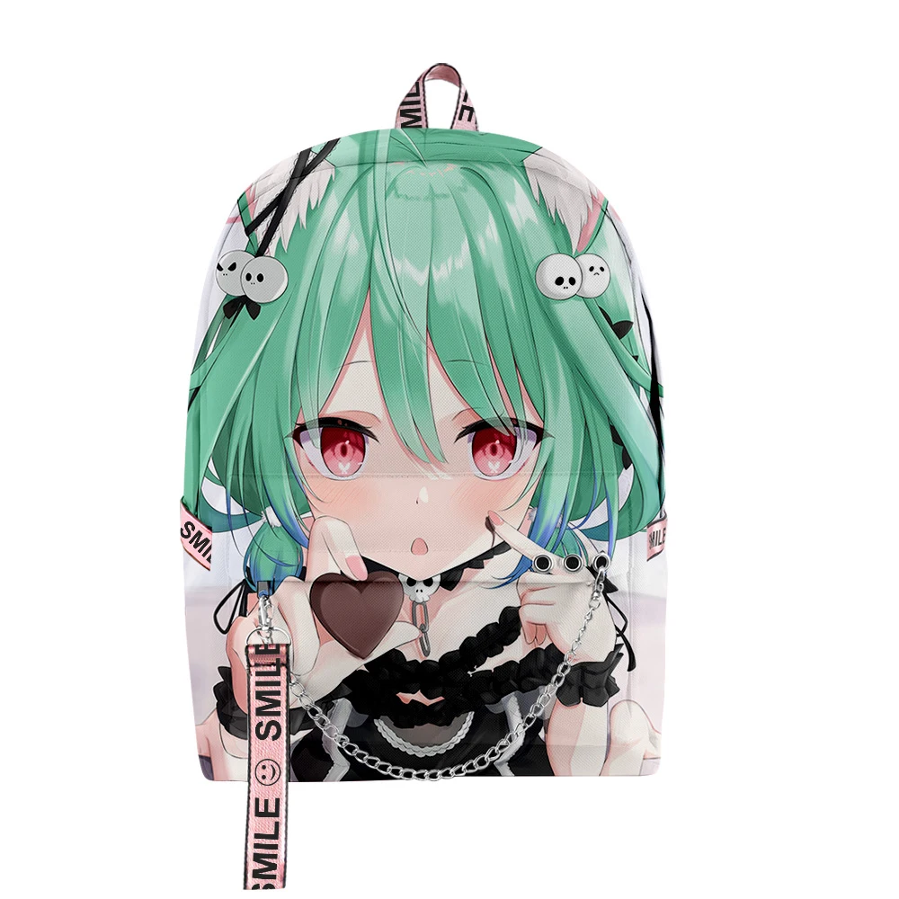 Classic Hololive Uruha Rushia Student School Bags Unisex 3D Print Oxford Waterproof Notebook multifunction Travel Backpacks