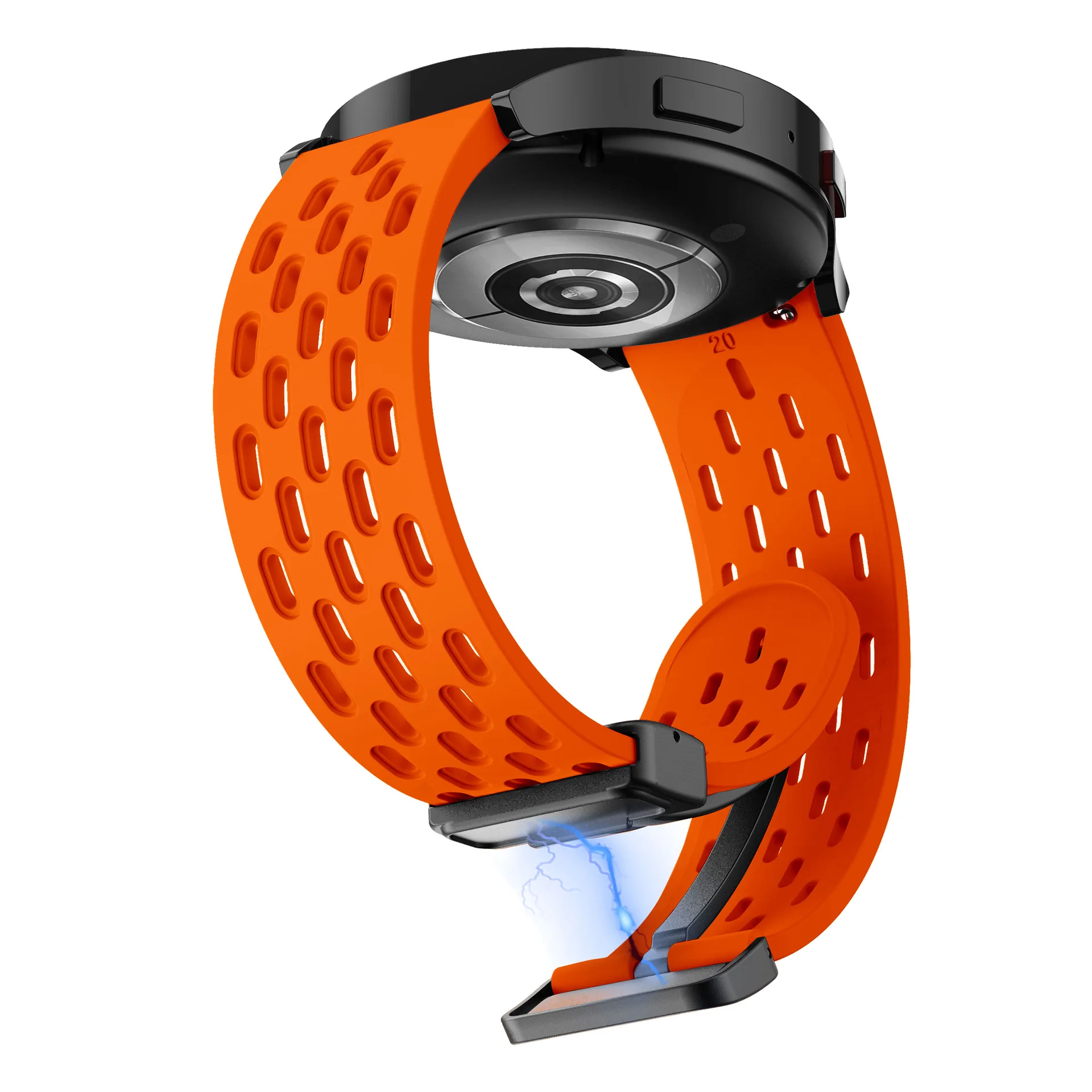 Magnetic Silicone Watch Strap - Universal Fit 20mm & 22mm Bands
