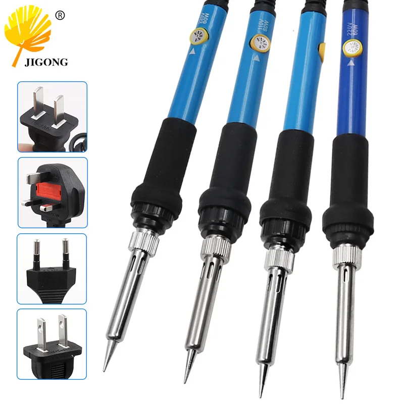 Adjustable Temperature Electric Soldering Iron Welding Tool  hot selling electric Heater Repair110V 220V 60W EU US BS Plug