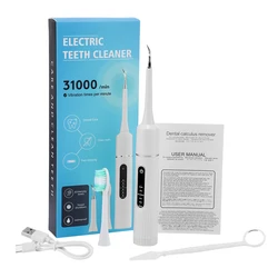 Rechargeable Sonic Electric Toothbrush with 6 Brush Heads and Deep Clean Technology (White 1 head)