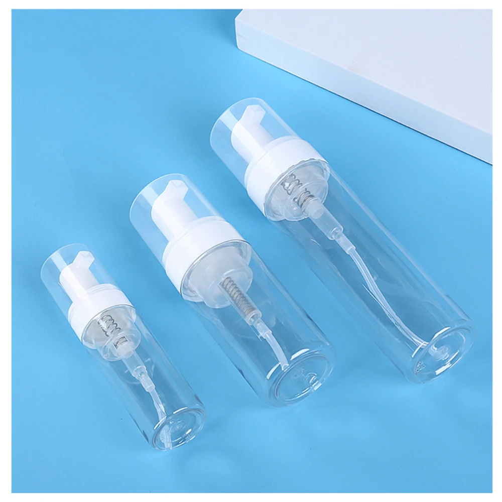 100/150/200 ml Kunststoff Schaum Pumpe Flasche Leere Kosmetische Spender für Gesicht Wimpern Reiniger Seife Schaum Spender flasche – Detail 5